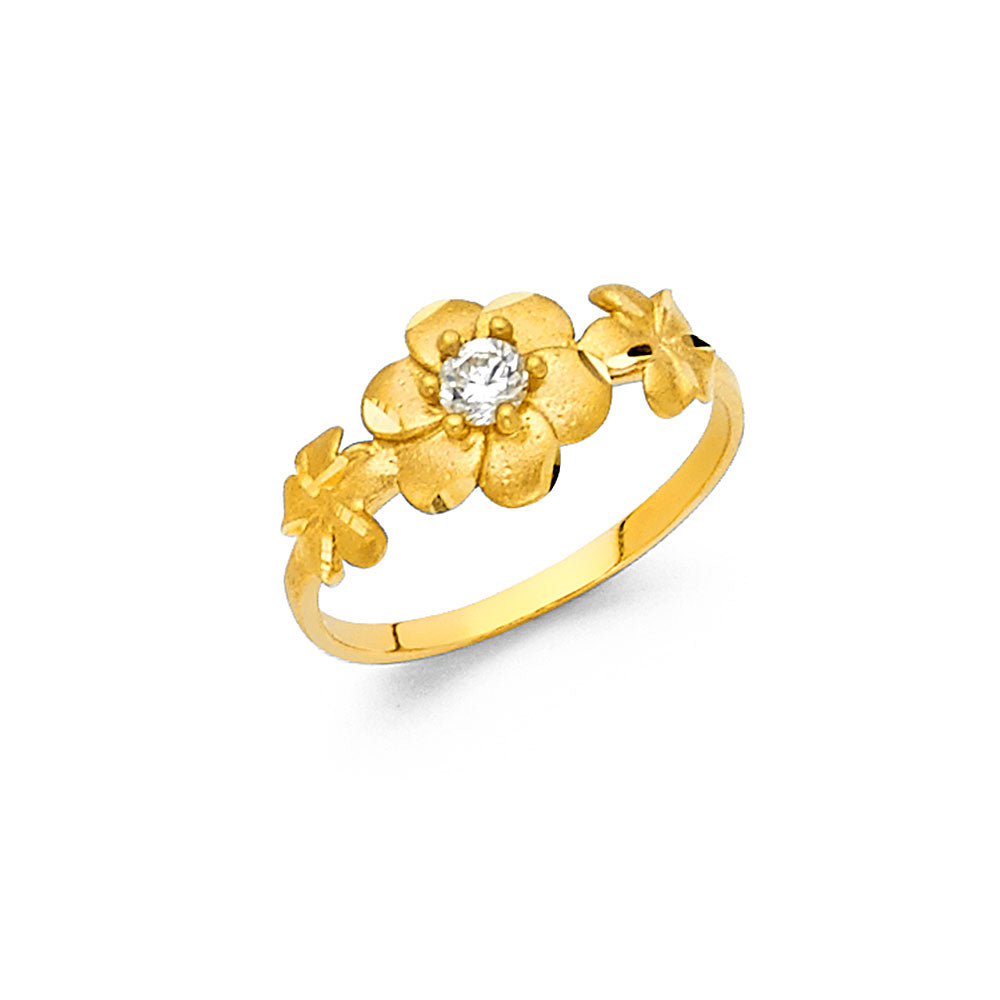 14KY CZ FANCY RING