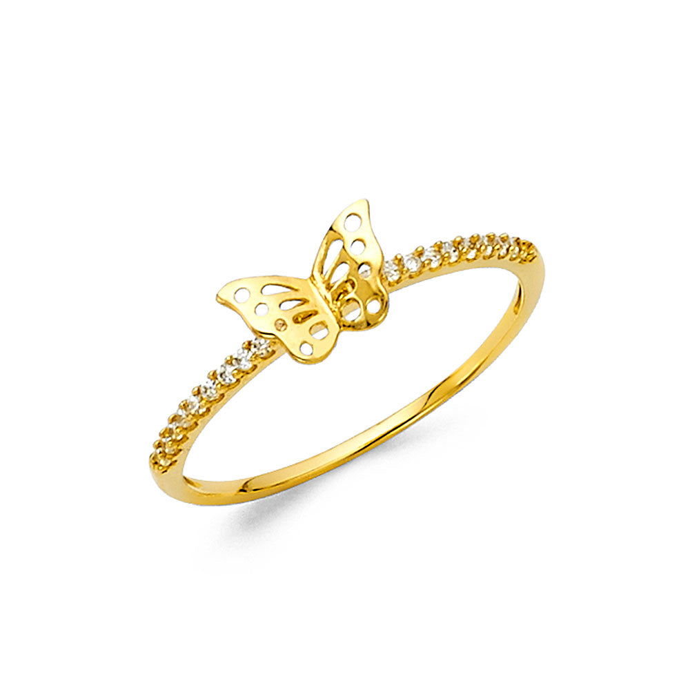 14KY CZ FANCY RING