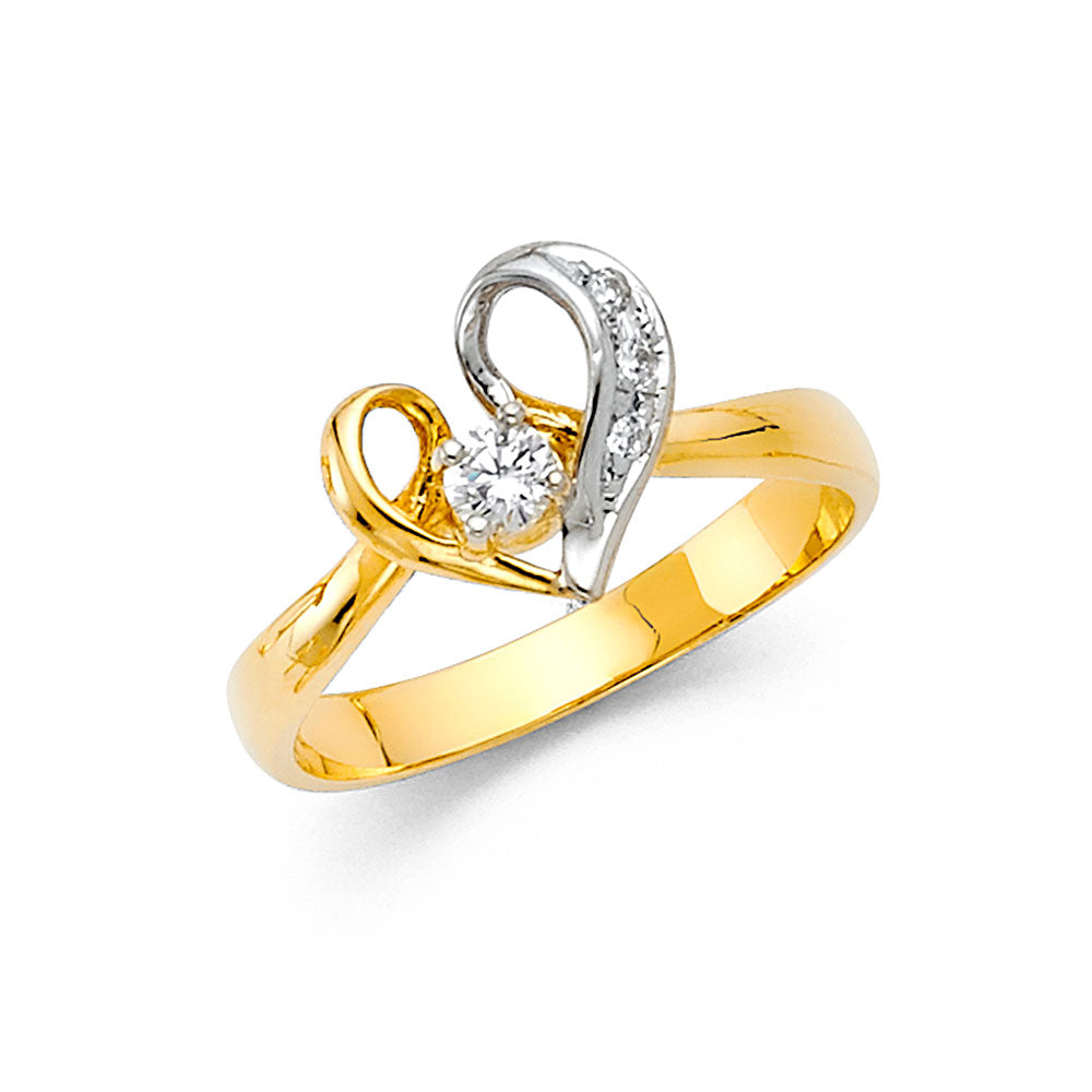 14KY CZ FANCY RING
