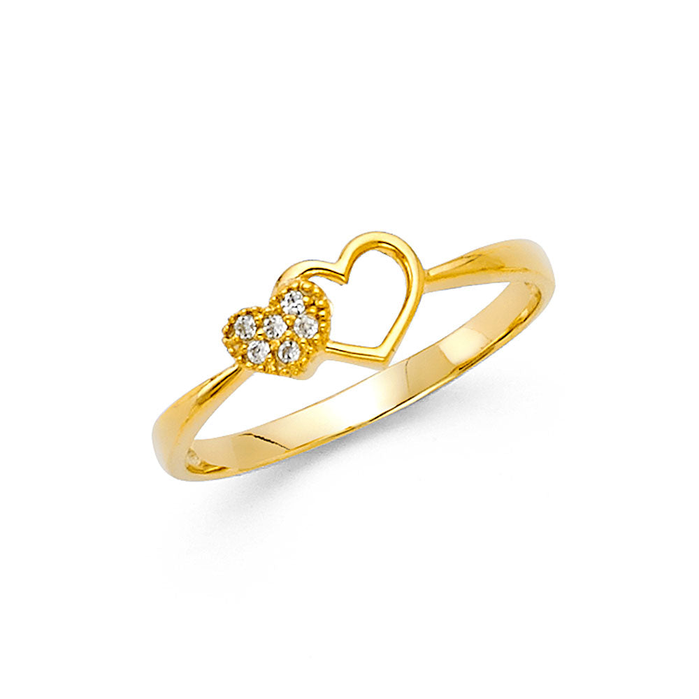 14KY CZ FANCY RING