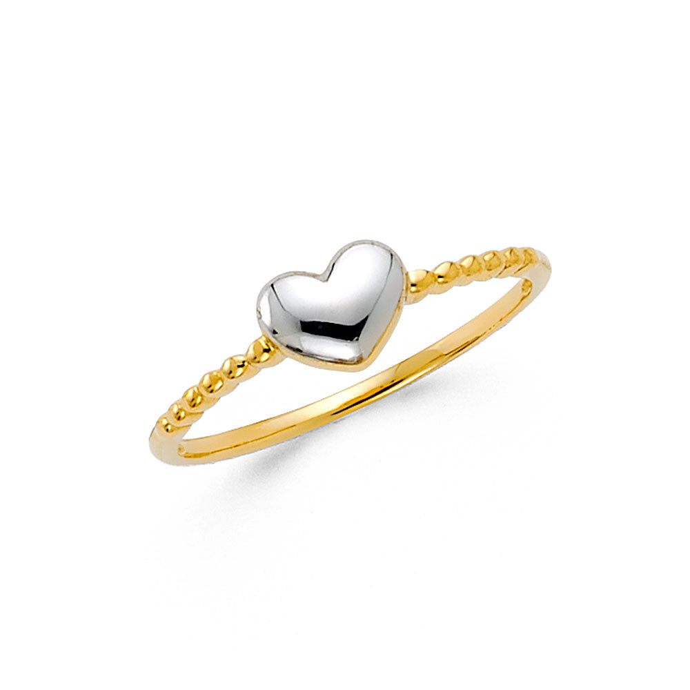 14K 2T CZ FANCY RING