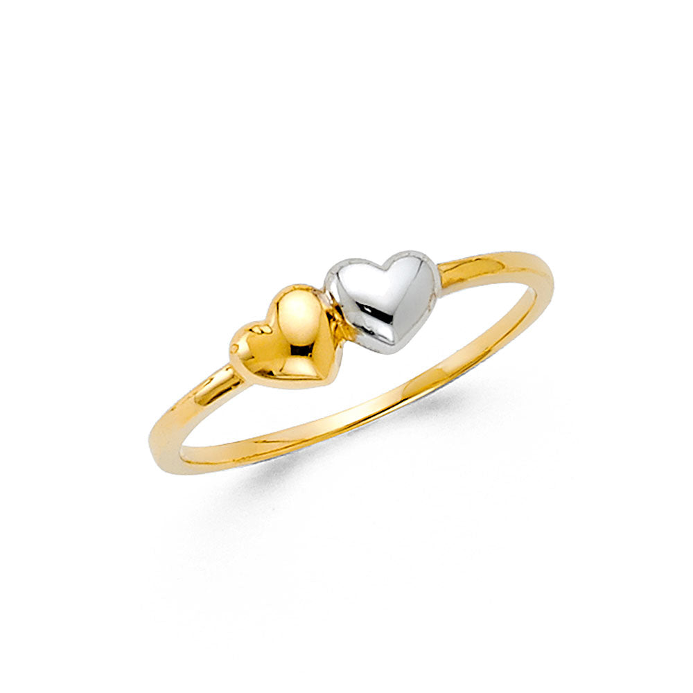14K 2T CZ FANCY RING