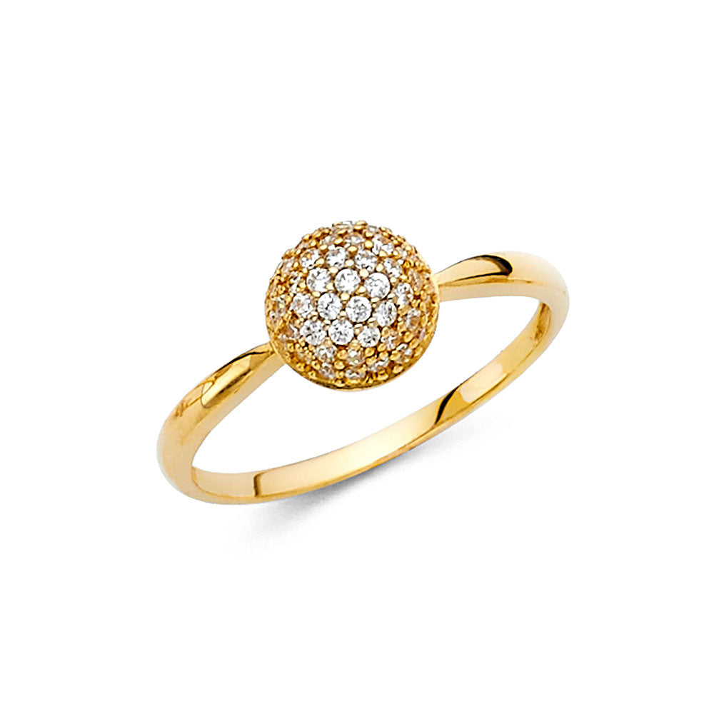 14KY CZ FANCY RING