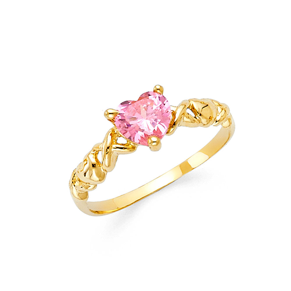 14KY CZ FANCY RING