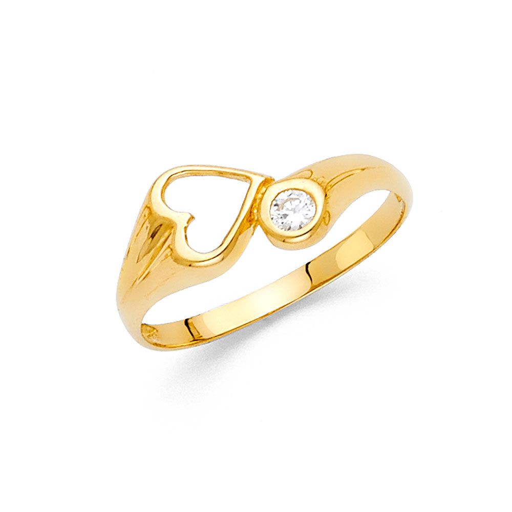 14KY CZ FANCY RING