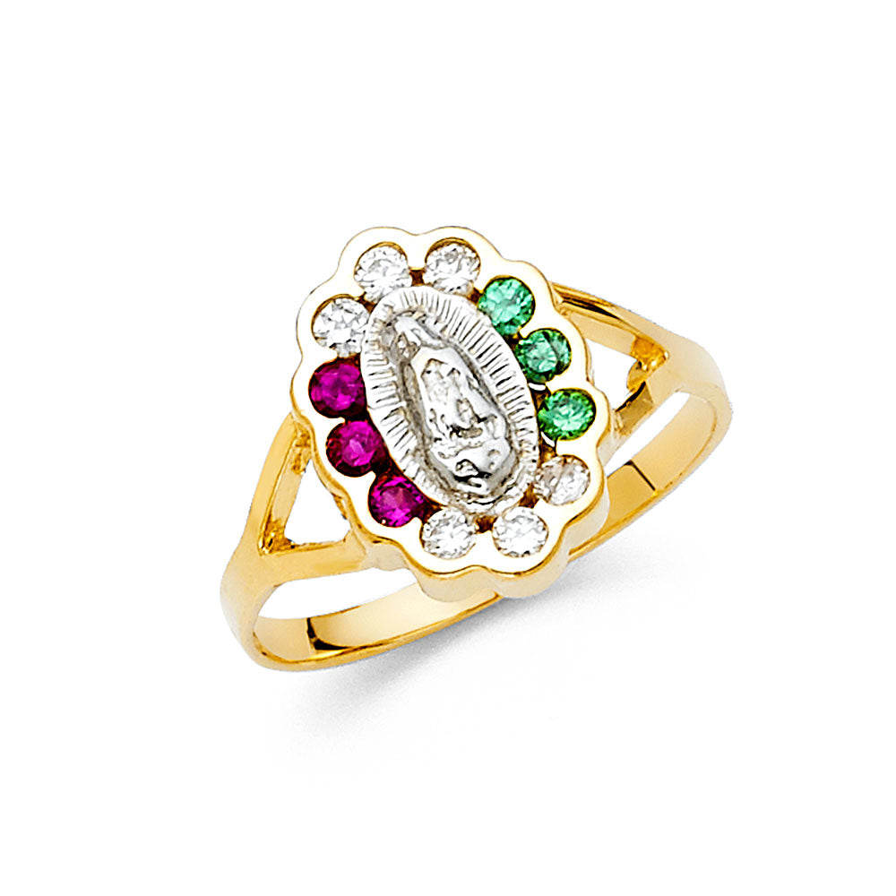 14KY CZ GUADALUPE RING