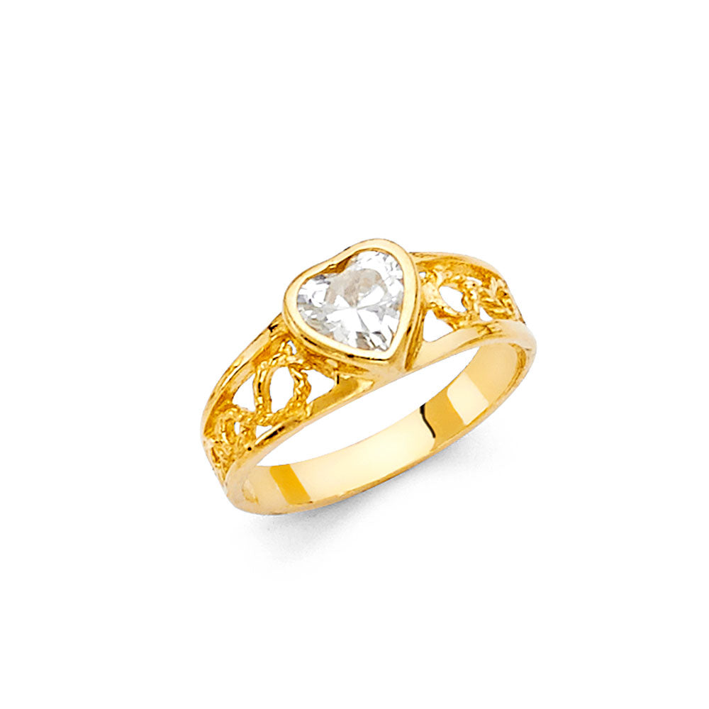 14KY CZ BABIES RING