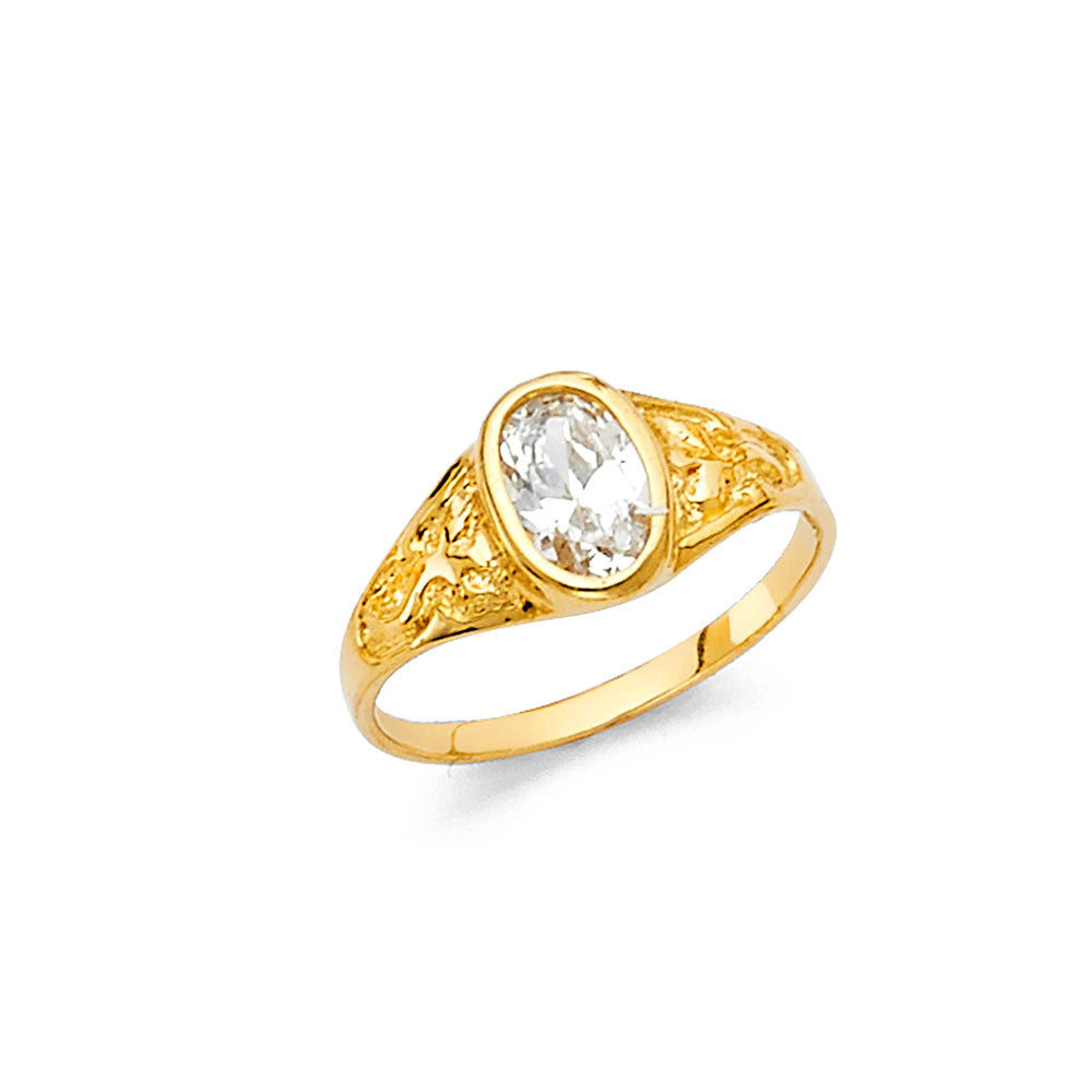 14KY CZ BABIES RING