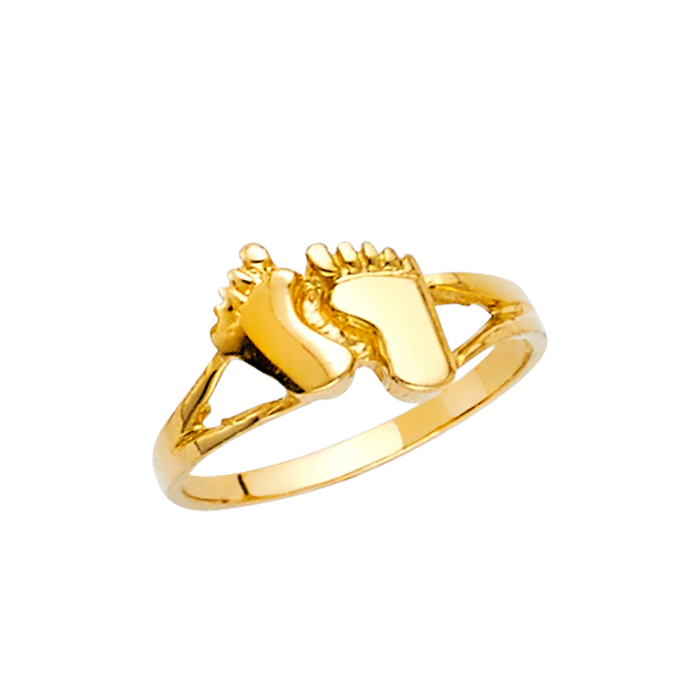 14KY FOOT BABIES RING