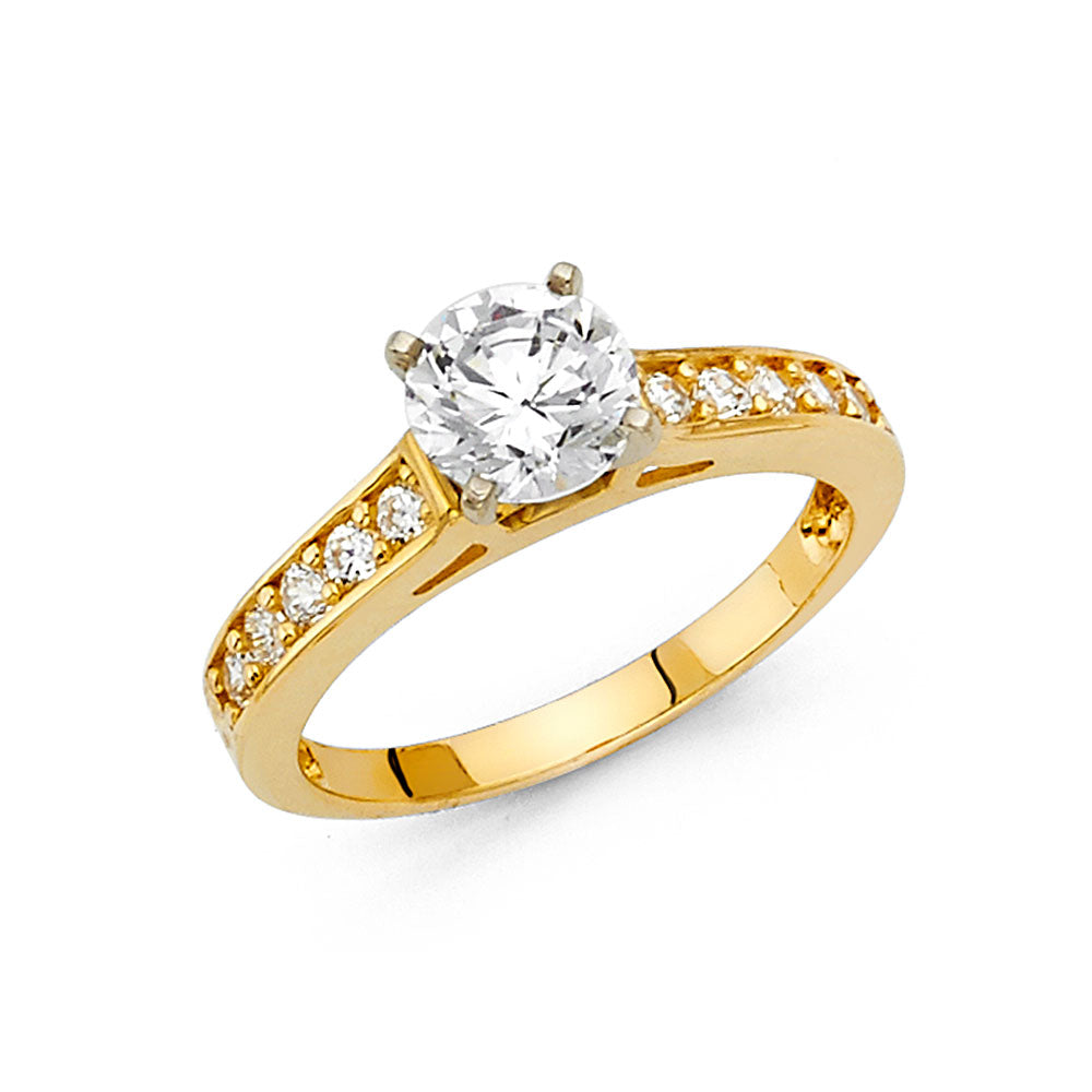 14KY CZ ENGAGEMENT RING
