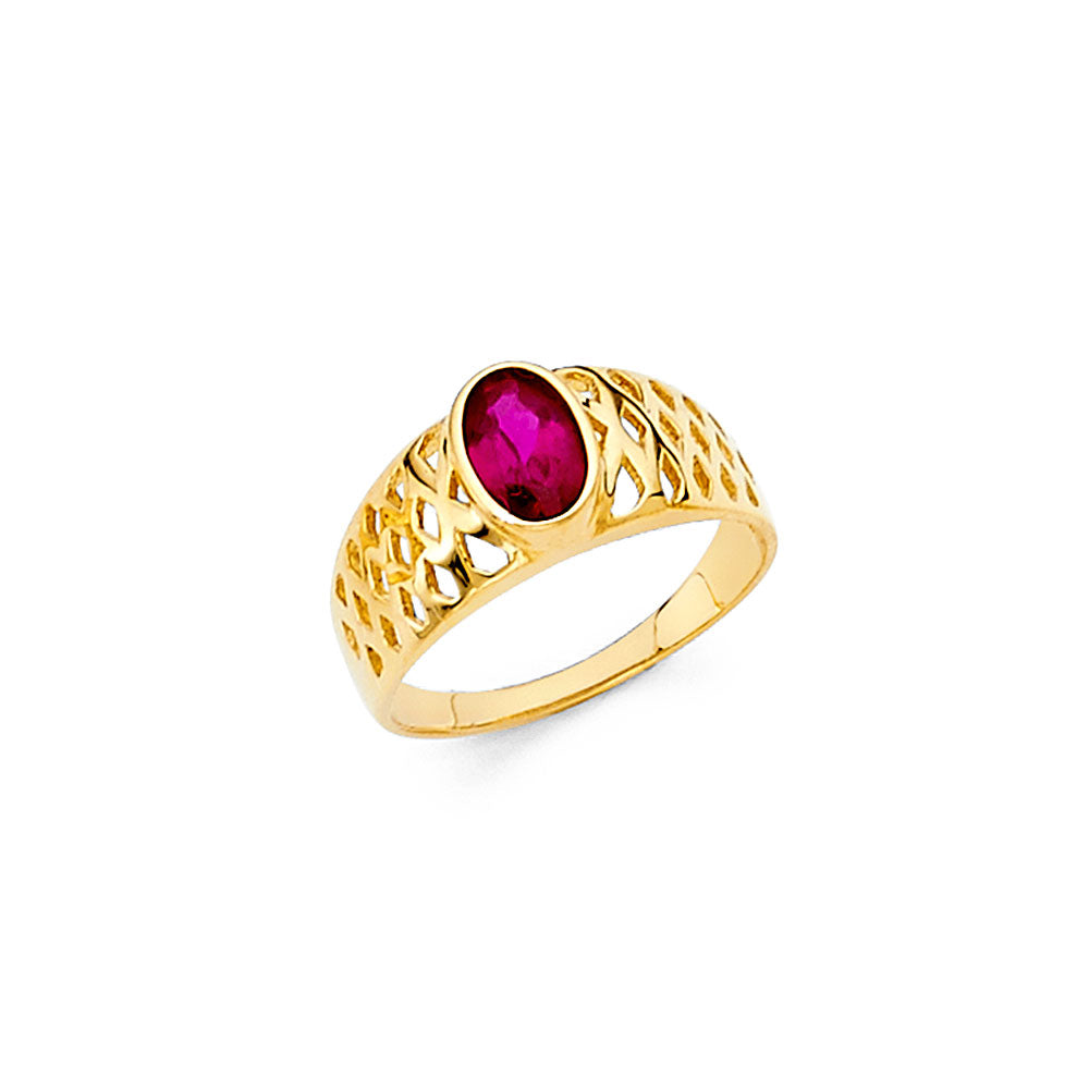 14KY CZ BABIES RING