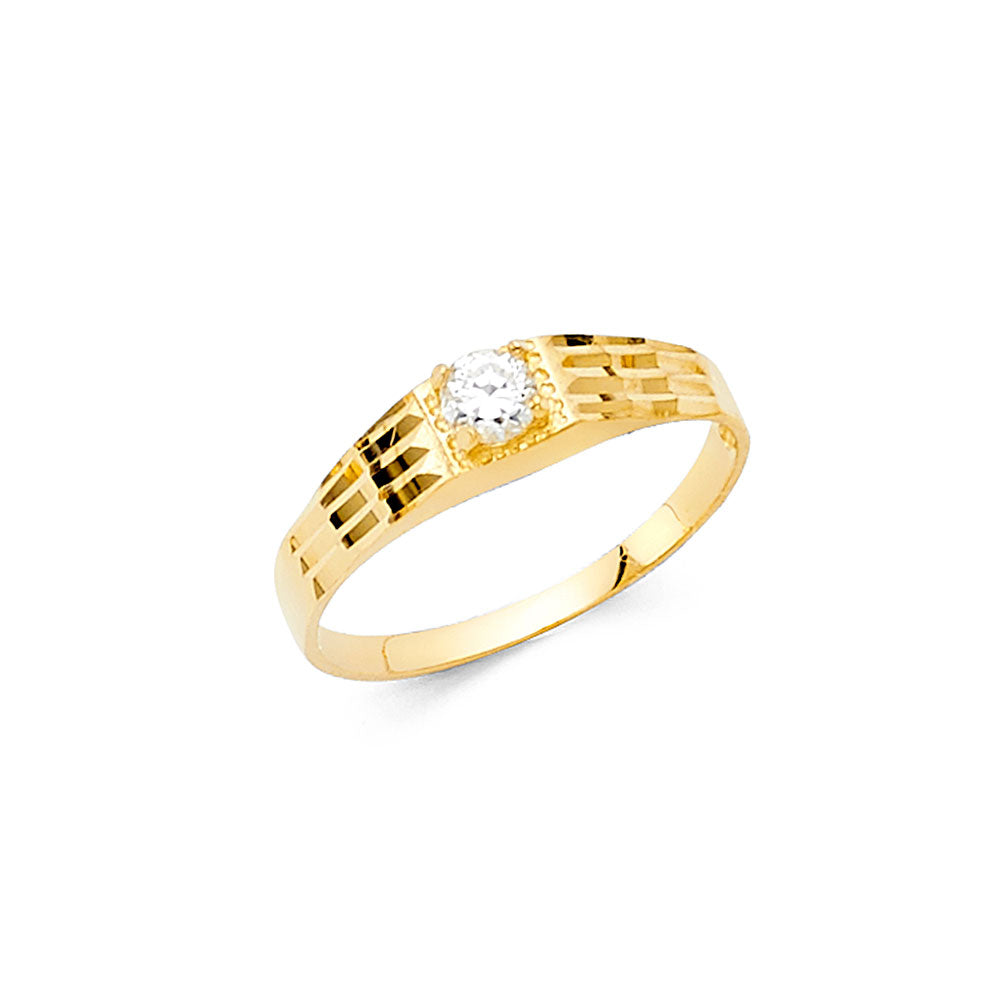 14KY CZ BABIES RING