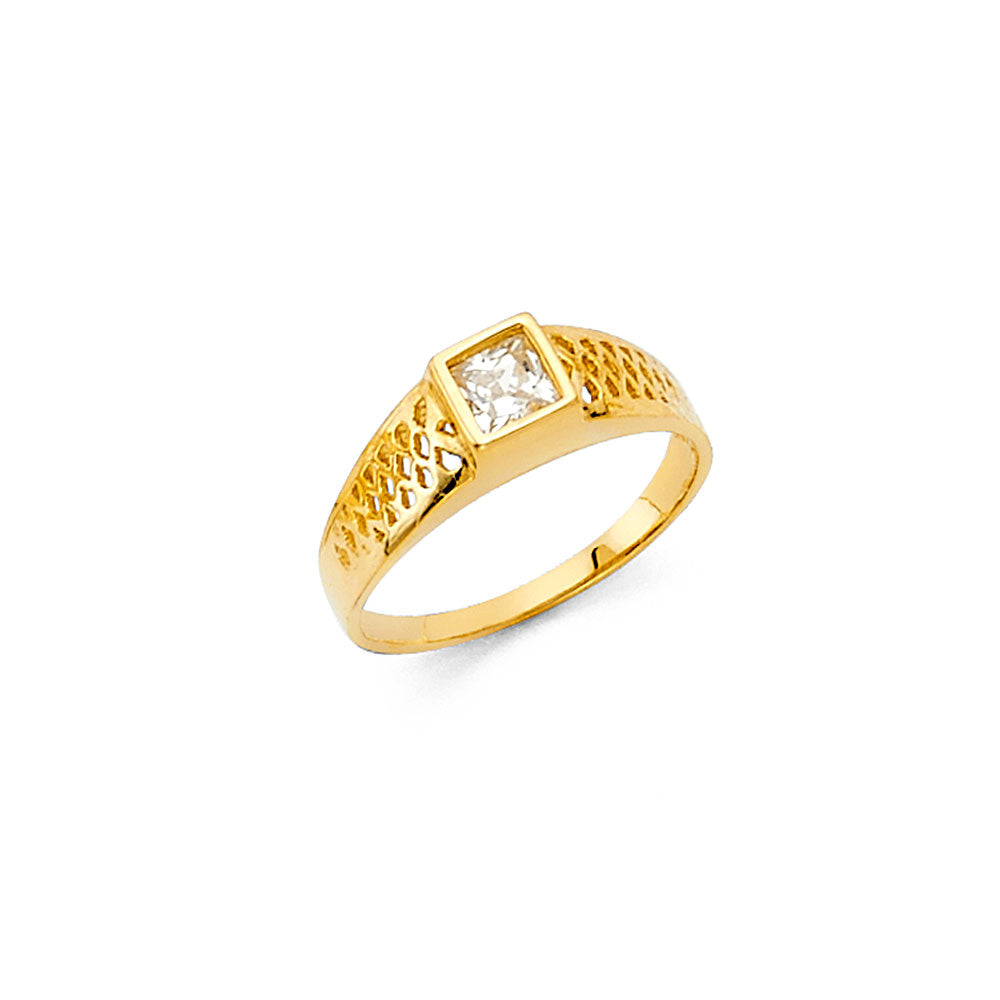 14KY CZ BABIES RING