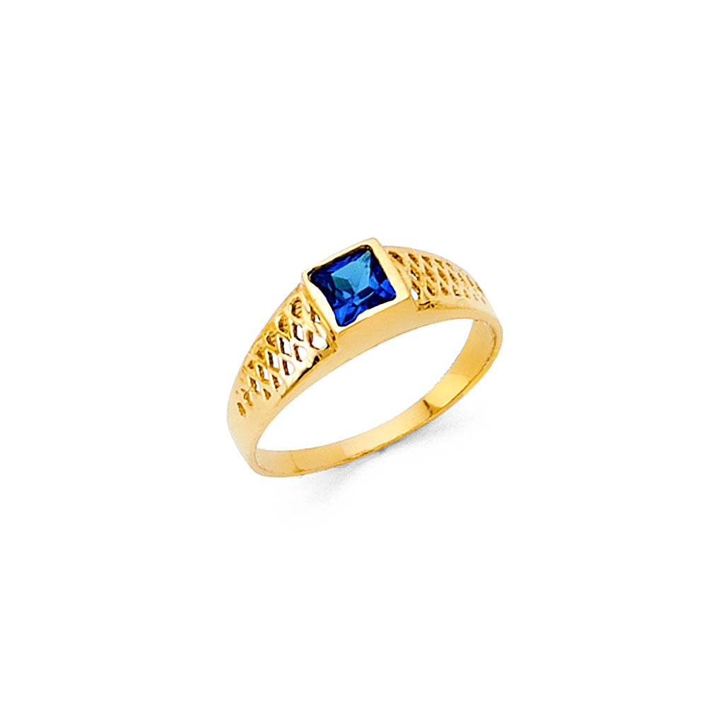 14KY CZ BABIES RING