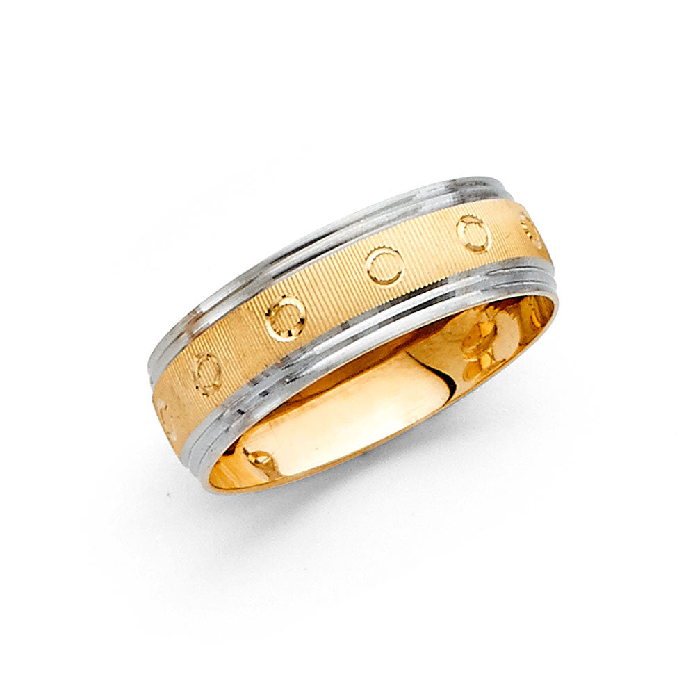 14K 2T 6MM DC WED BAND