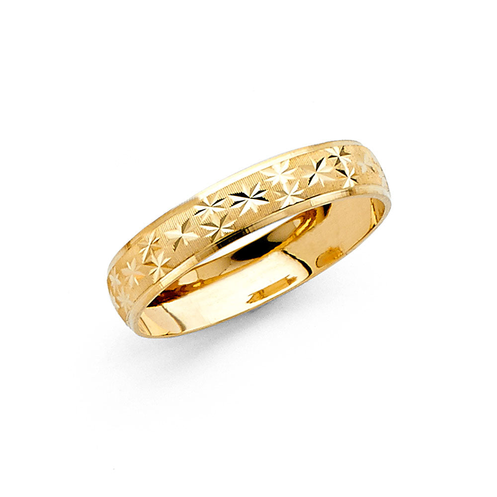 14KY 4MM DC WED BAND  SZ 7