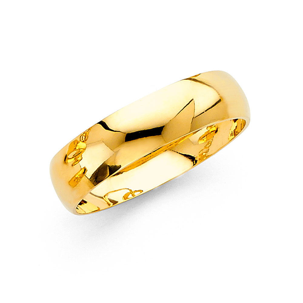 14KY 6MM WED BAND  SZ 10