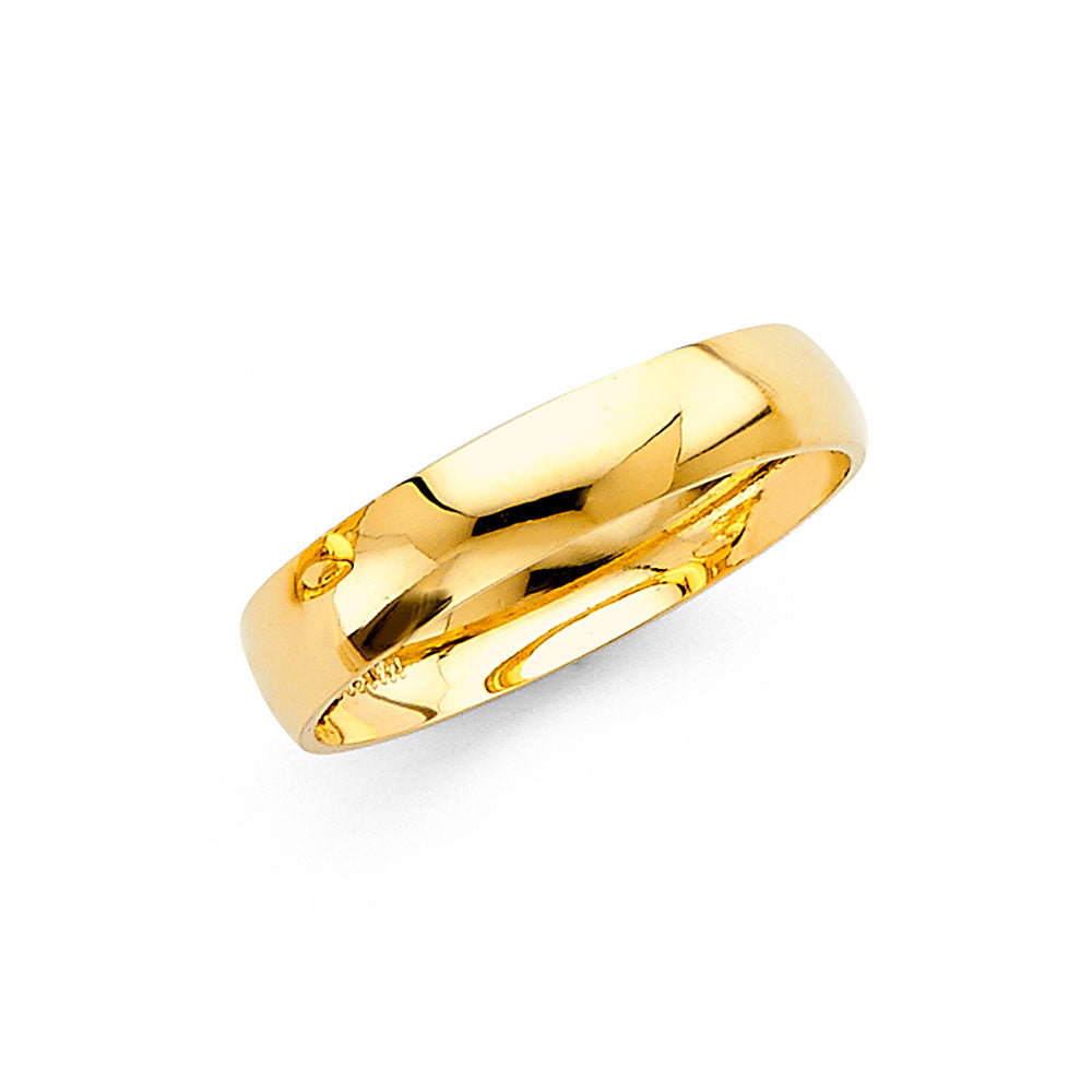 14KY 4MM WED BAND  SZ 7