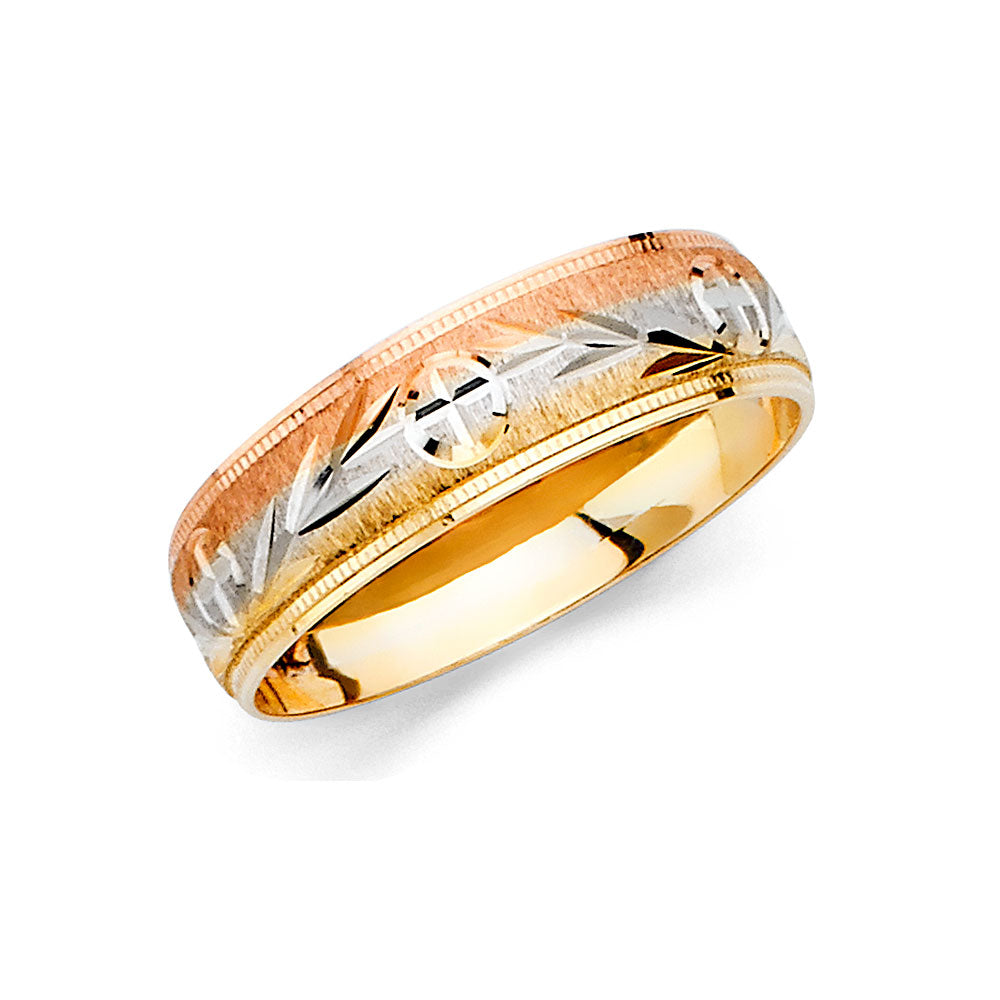 14K 3C MEN WED BAND