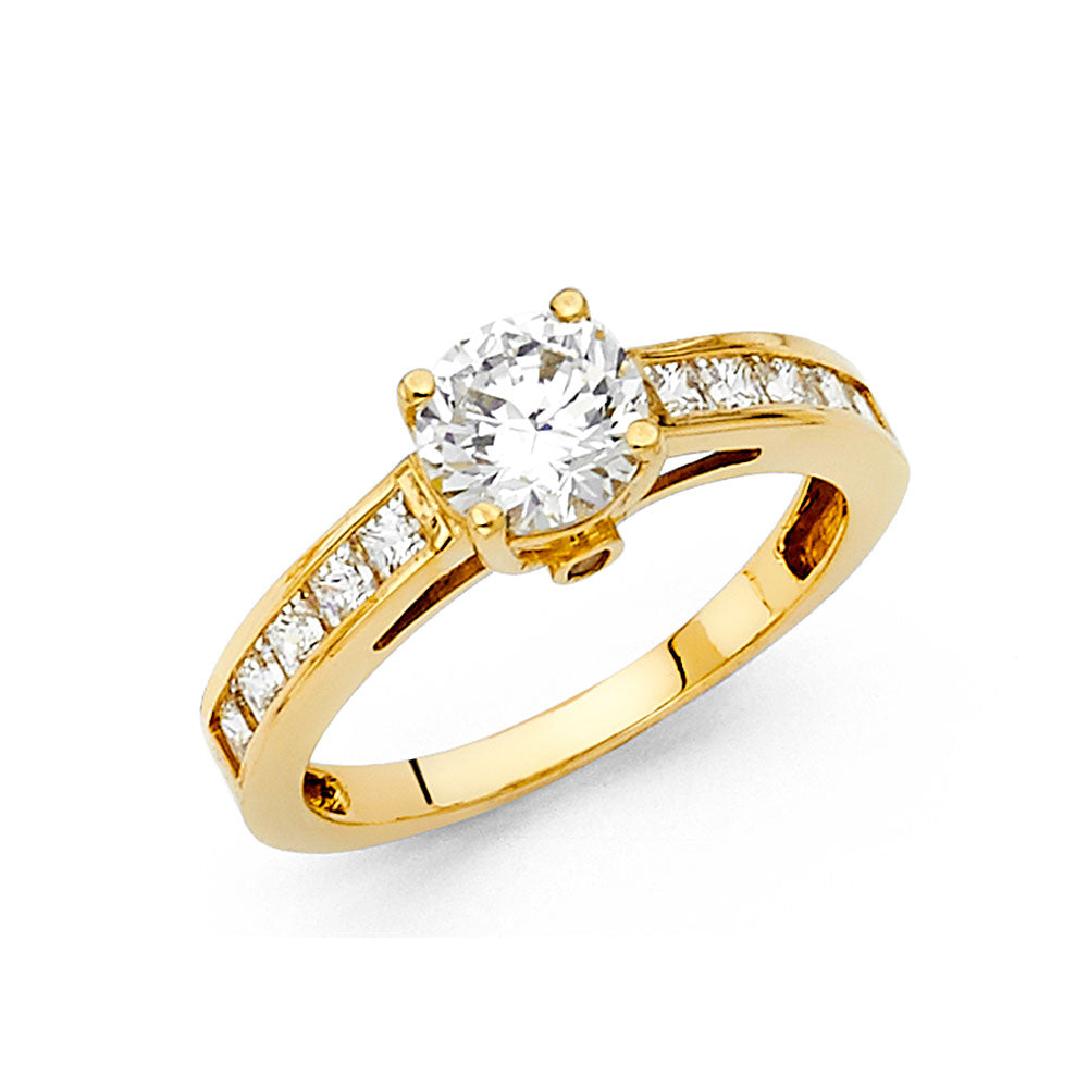 14KY CZ ENGAGEMENT RING
