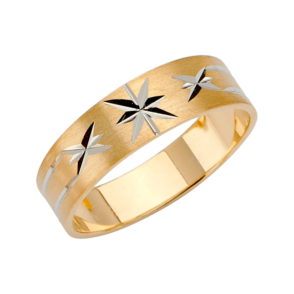 14K 2T 6MM DC TAPERED WED BD