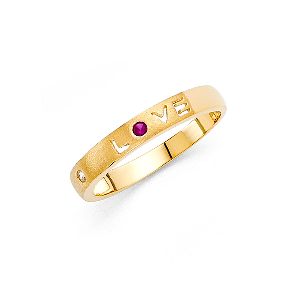 14KY CZ LOVE BAND