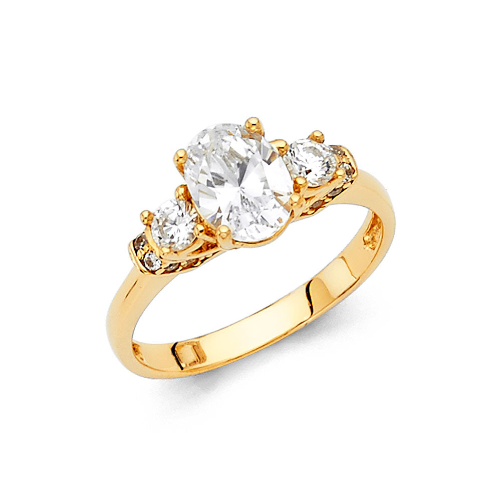 14KY CZ ENGAGEMENT RING
