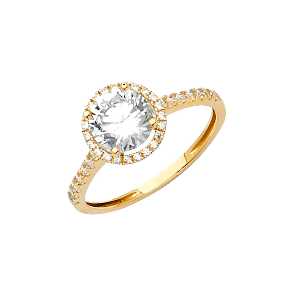 14KY CZ Engagement Ring / Set