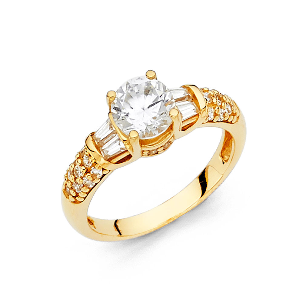 14KY CZ ENGAGEMENT RING