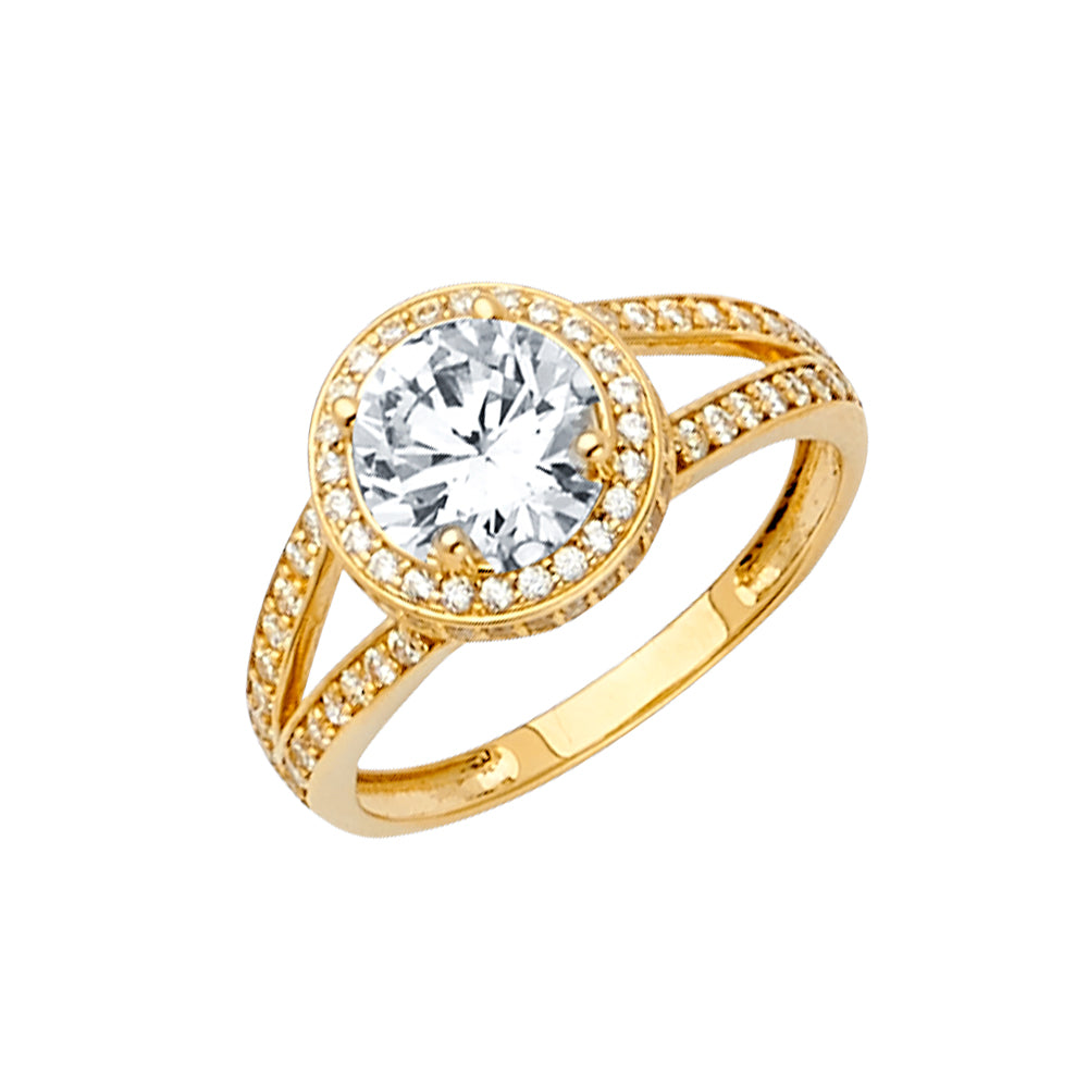 14KY CZ Engagement Ring / Set