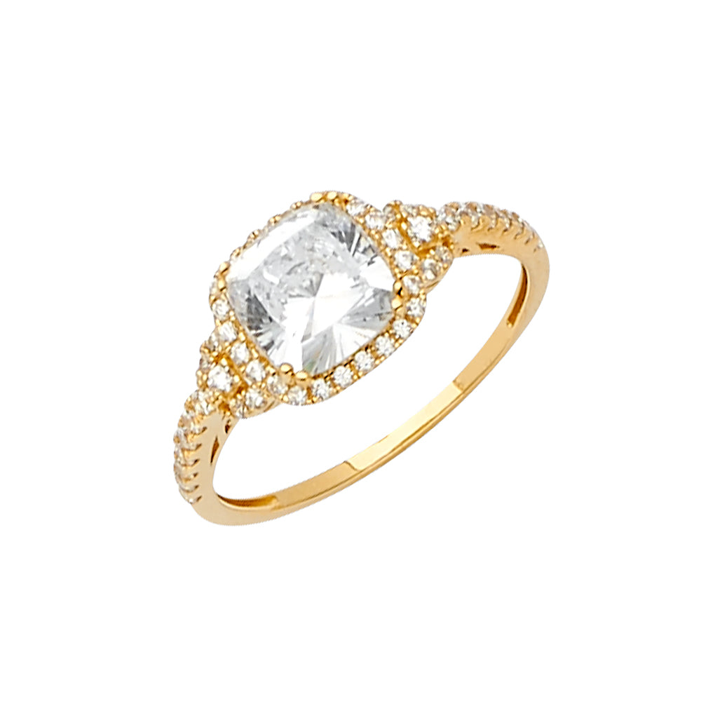 14KY CZ Engagement Ring / Set