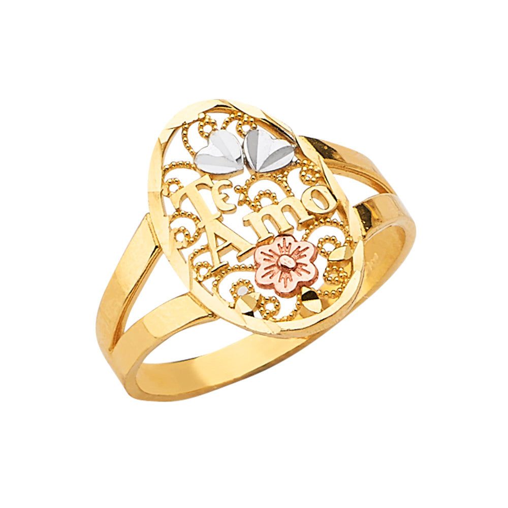 14K 3C TeAmo Ring