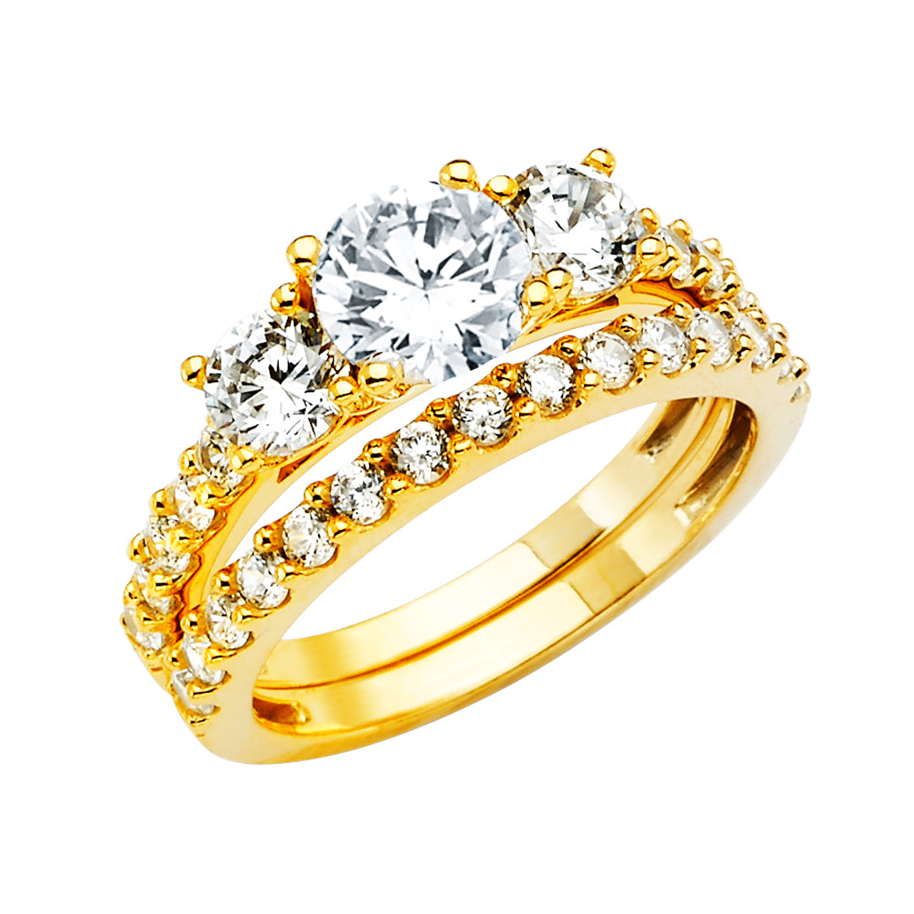 14KY CZ ENGAGEMENT RING