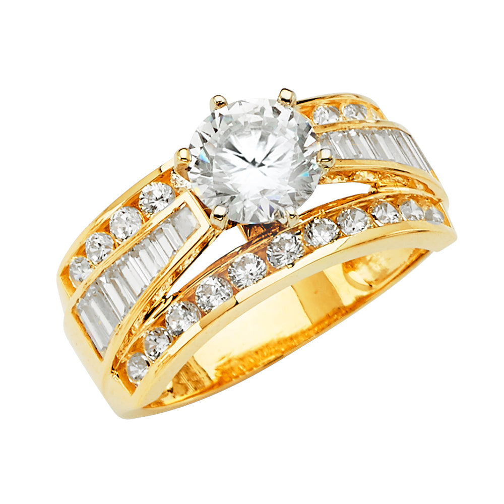 14KY CZ ENGAGEMENT RING