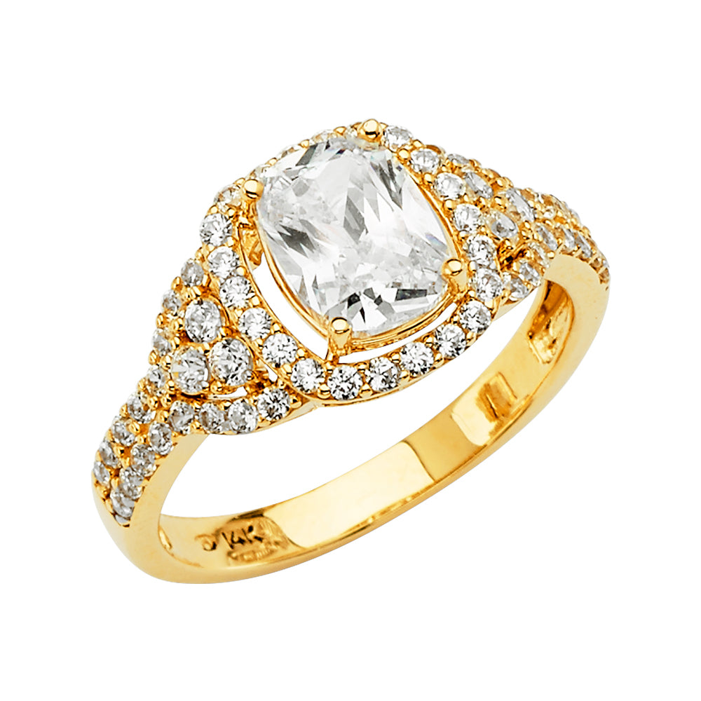 14KY CZ ENGAGEMENT RING