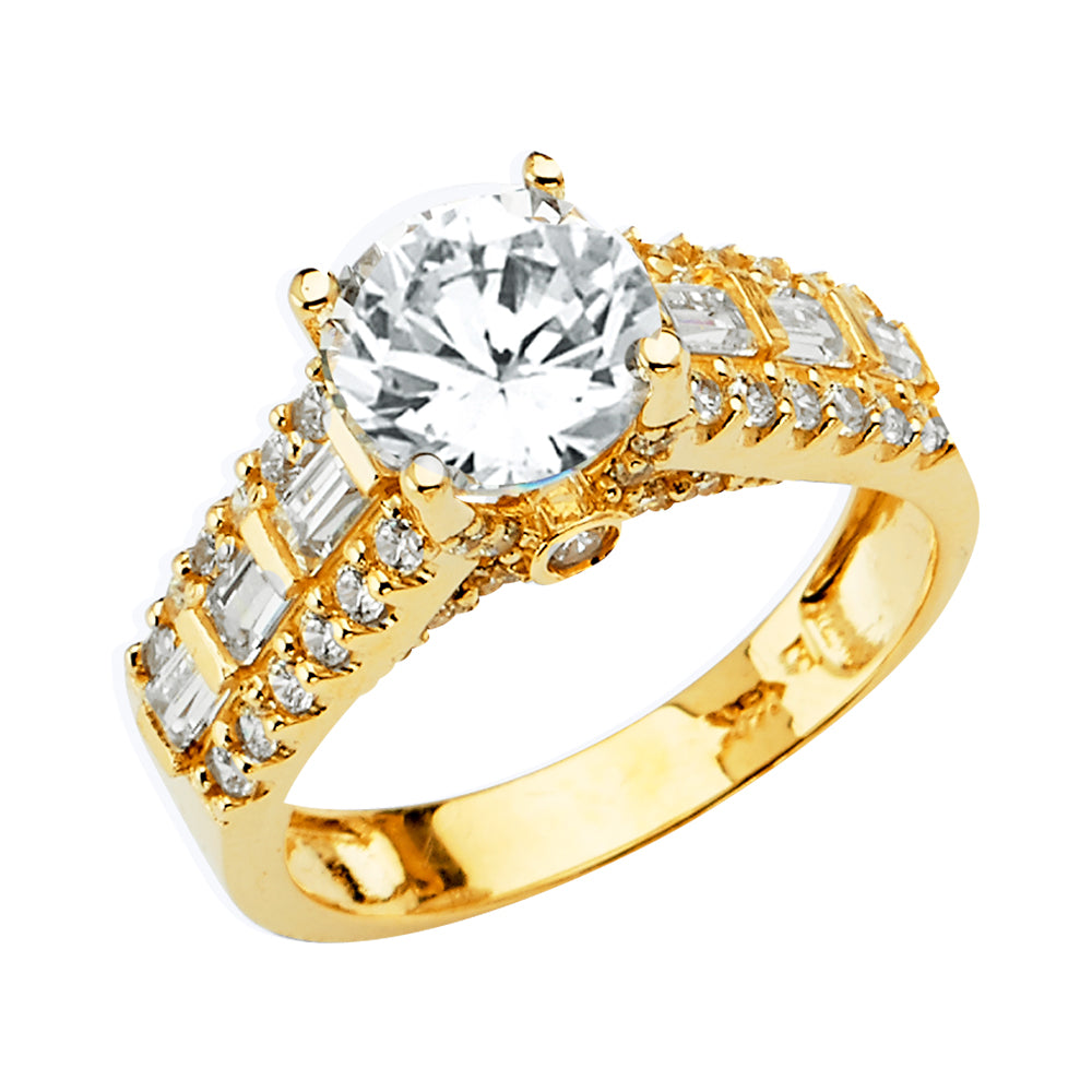 14KY CZ ENGAGEMENT RING