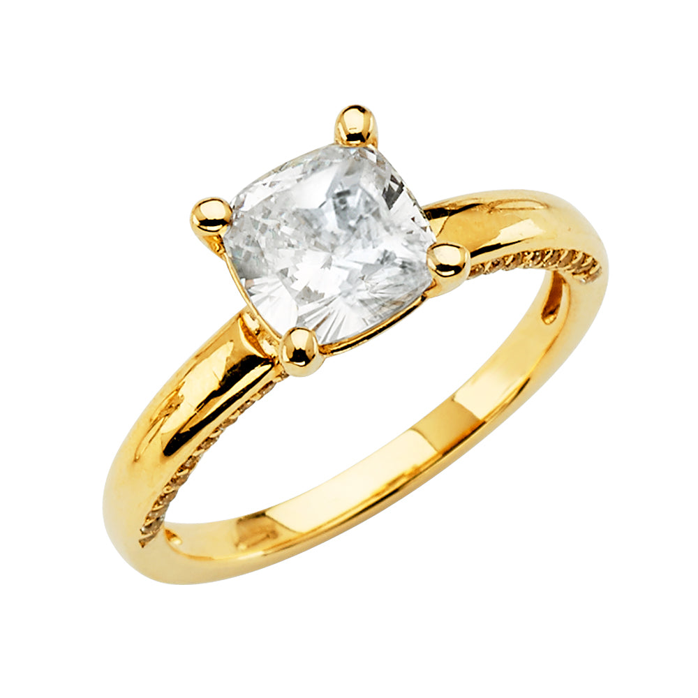 14KY CZ ENGAGEMENT RING