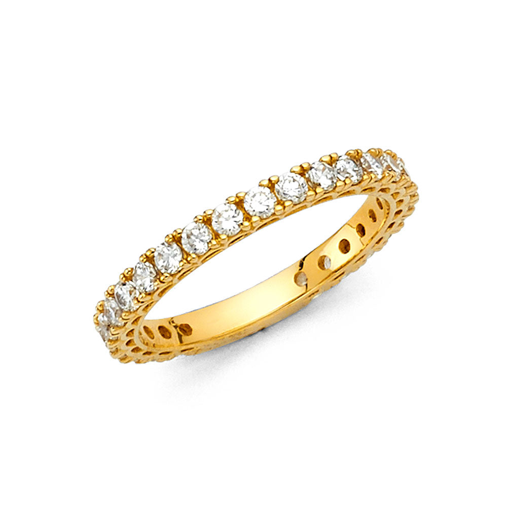 14KY CZ WEDDING RING