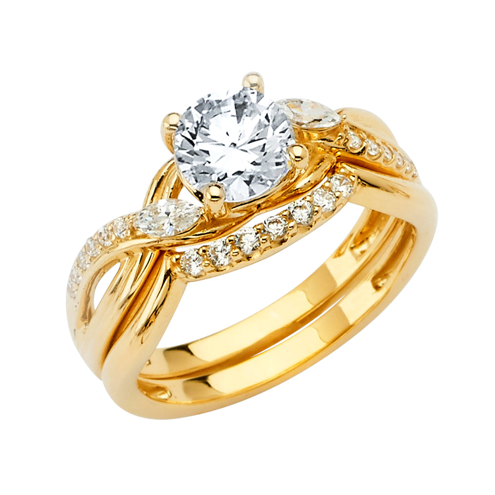 14KY CZ ENGAGEMENT RING
