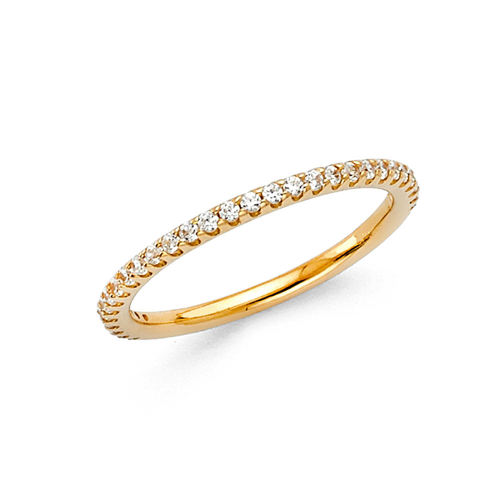 14KY CZ WEDDING BAND