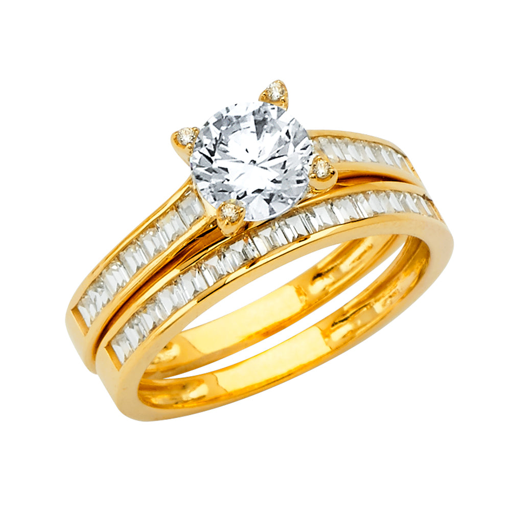 14KY CZ ENGAGEMENT RING