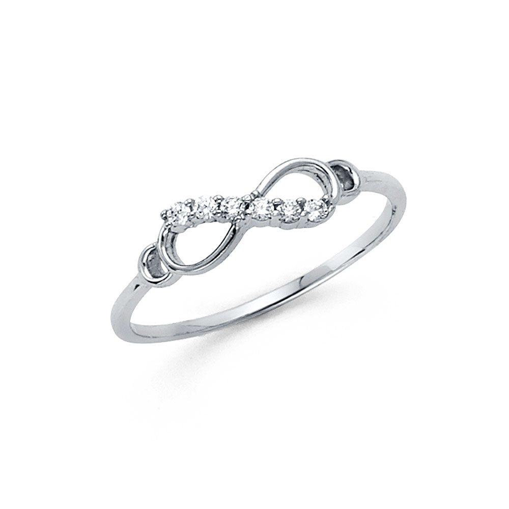 14KW CZ INFINITY RING