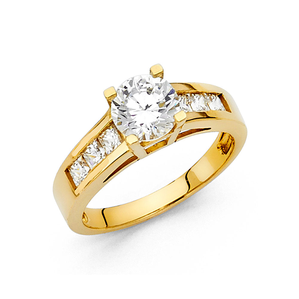 14KY CZ ENGAGEMENT RING