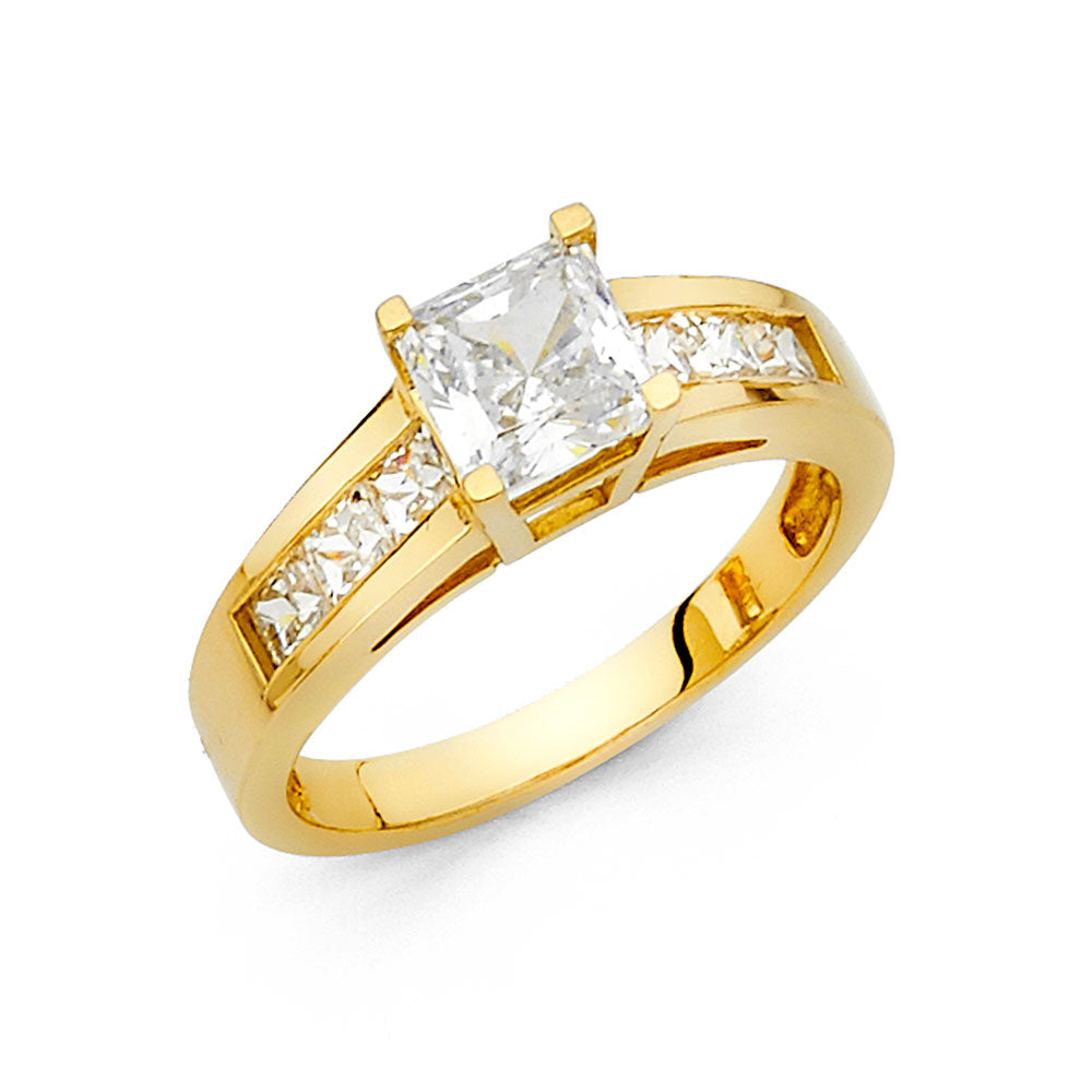 14KY CZ ENGAGEMENT RING
