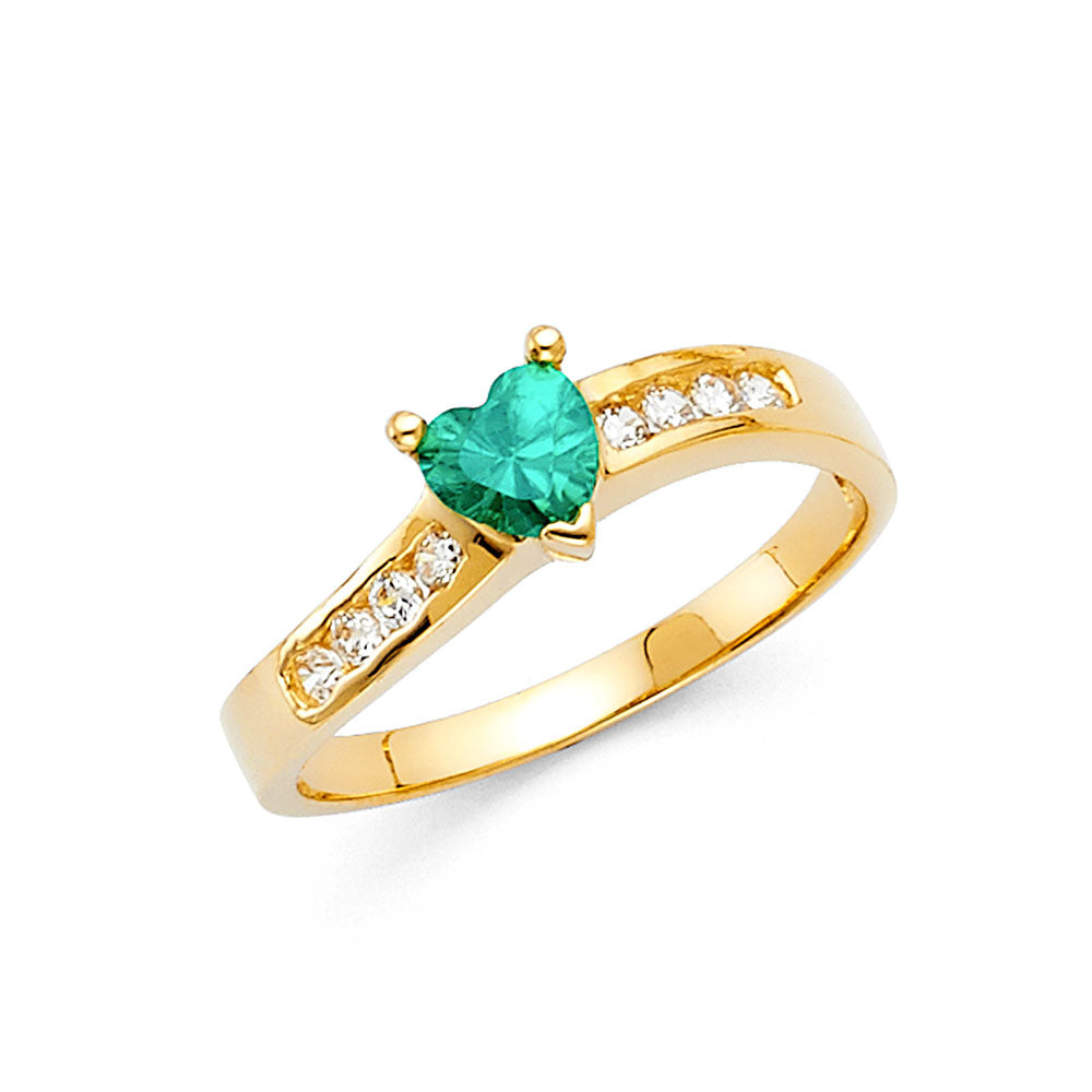 14KY LADIES CZ RING
