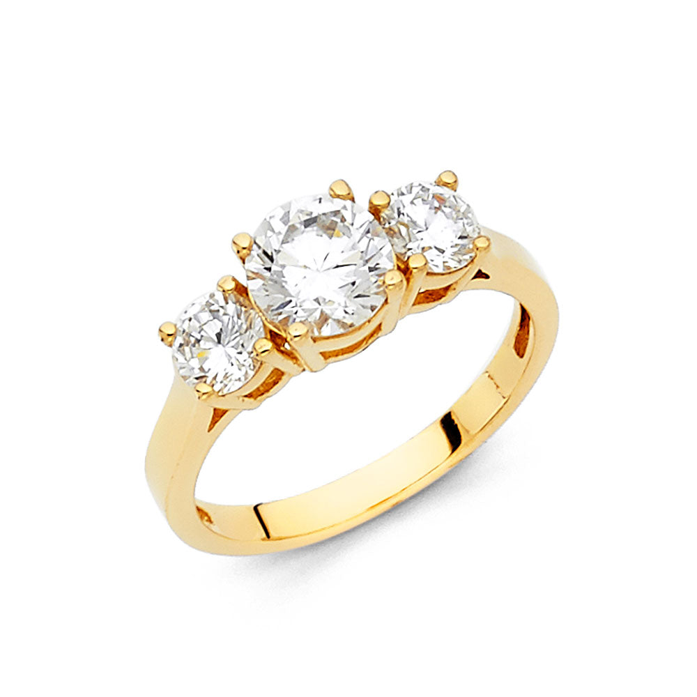 14KY CZ ENGAGEMENT RING