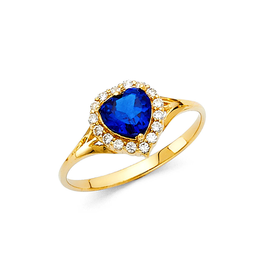 14KY LADIES CZ RING