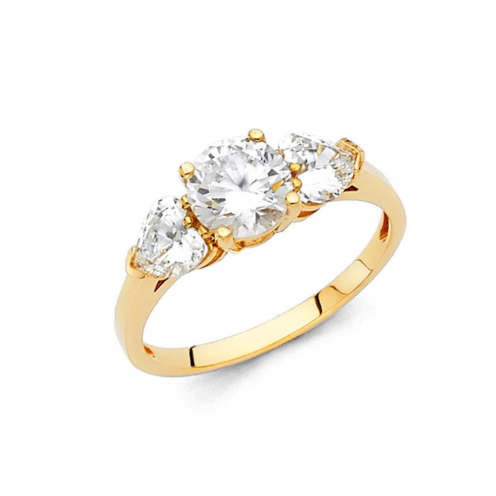 14KY CZ ENGAGEMENT RING
