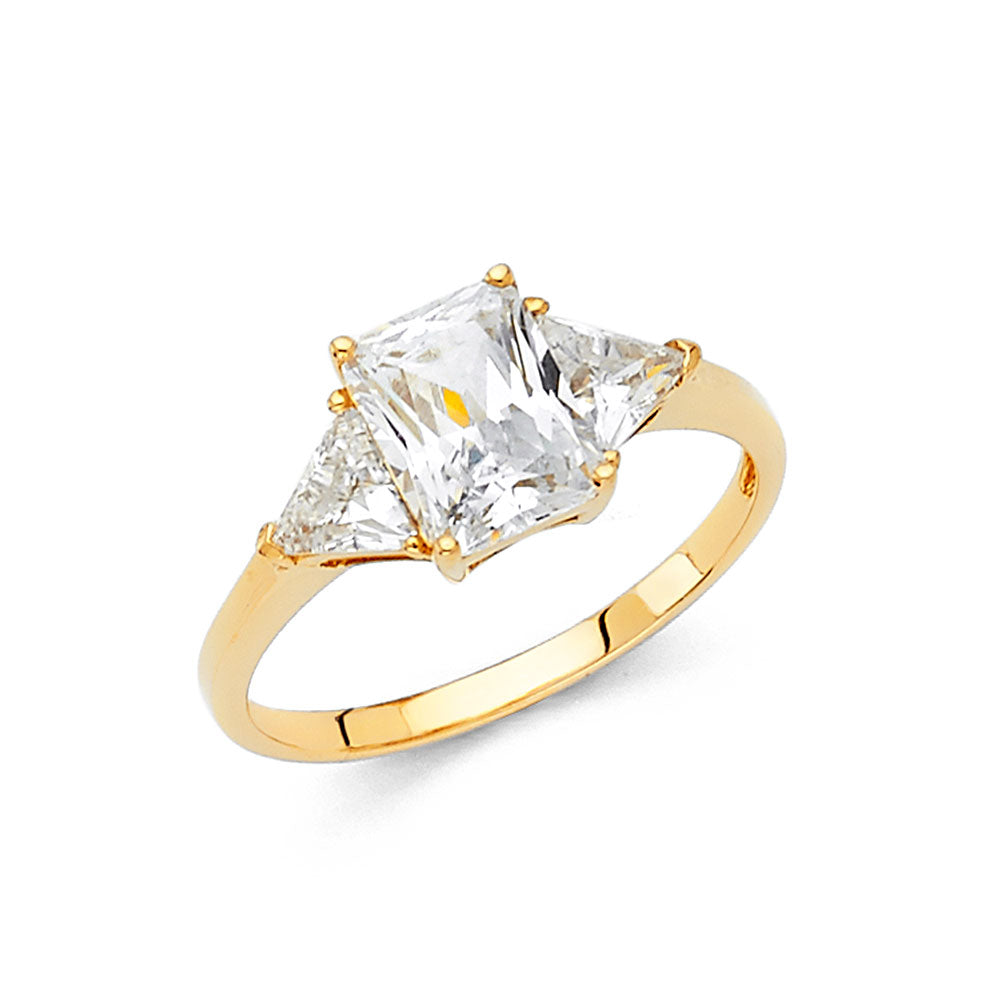 14KY CZ ENGAGEMENT RING