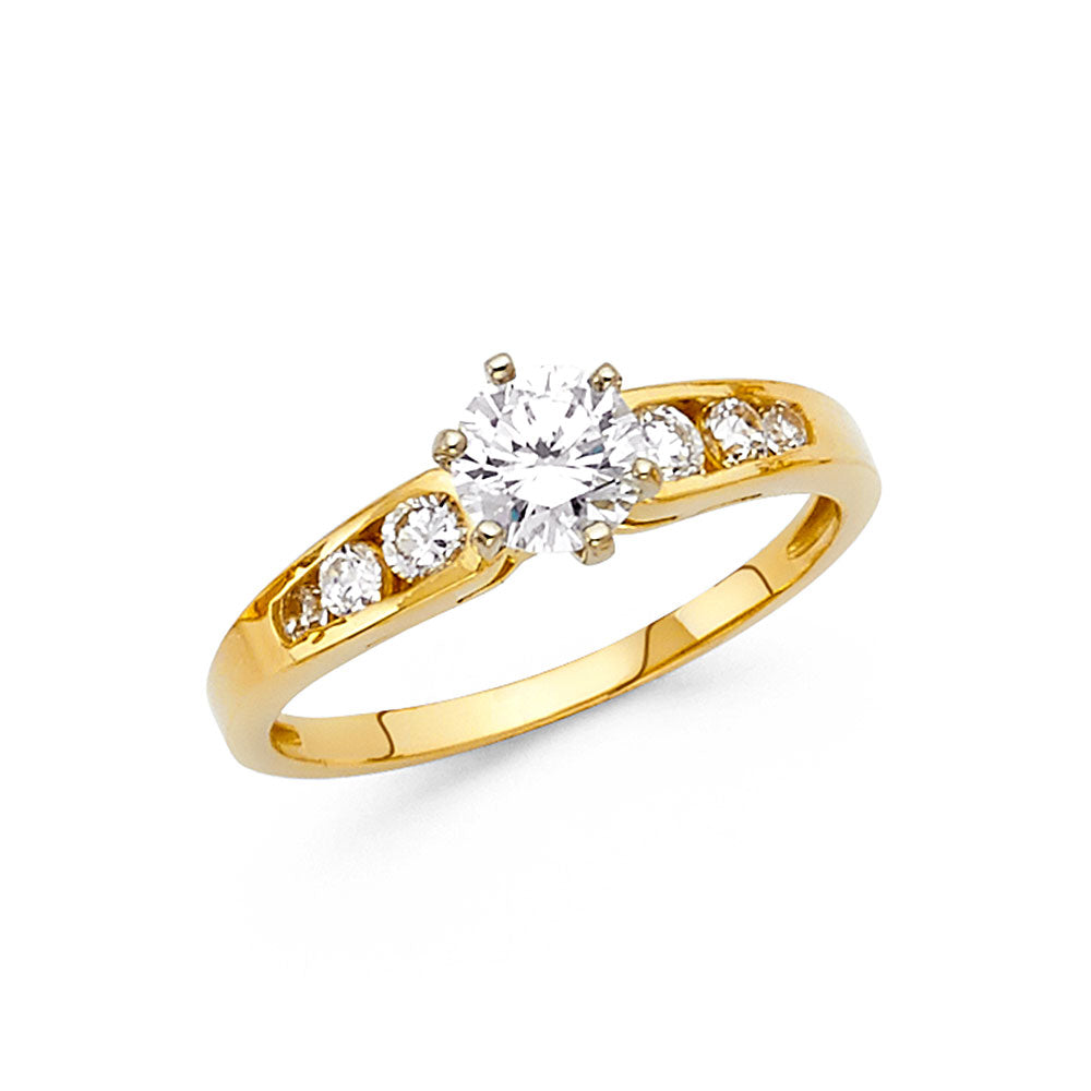 14KY CZ ENGAGEMENT RING